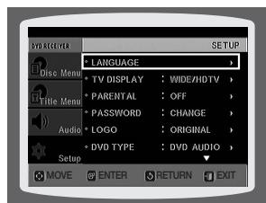SAMSUNG HT-X810 - SETTING THE LANGUAGE - 1