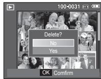 SAMSUNG S860 - - Deleting images - 2