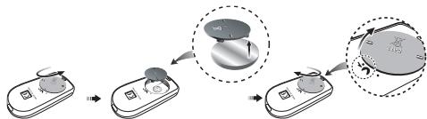 SAMSUNG SASMUNG NV24 HD - ■ Remplacement des piles de la commande à distance - 1