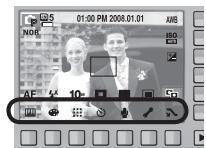 SAMSUNG SASMUNG NV24 HD - Lorsque vous utilisez l'appareil photo pour la première fois : Touche intelligente - 5