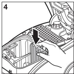 SAMSUNG SC-61E0, SC6780 - CLEANING INLET FILTER - 4