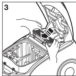 SAMSUNG SC-61E0, SC6780 - CLEANING OUTLET FILTER - 3