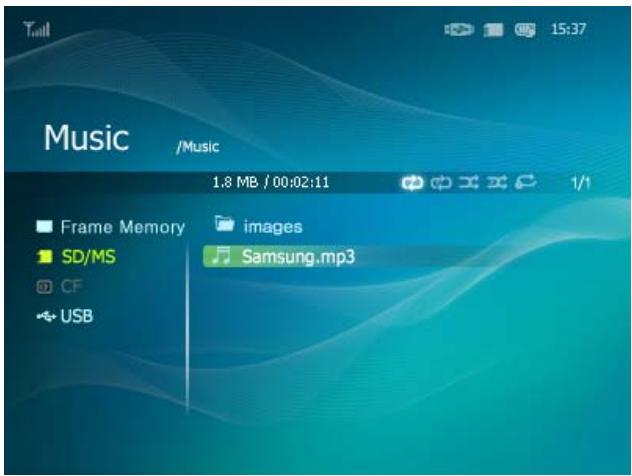 SAMSUNG SPF-105V - Music - 1