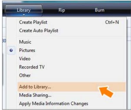 SAMSUNG SPF-105V - Adding Photos to the Library - 5