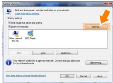 SAMSUNG SPF-105V - Sharing Settings for Accepting Connections from Your Photo Frame - 6