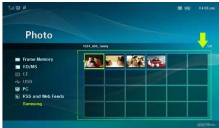 SAMSUNG SPF-105V - Checking the Photos from RSS on Your Digital Photo Frame - 2