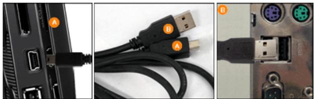 SAMSUNG SPF-105V - Connecting via USB - 5