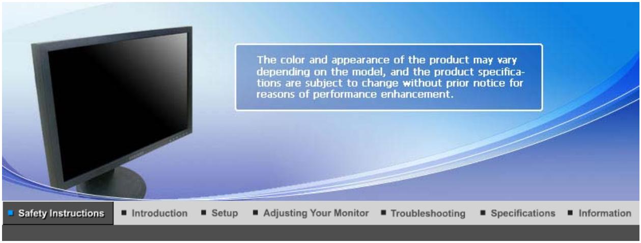 SAMSUNG SYNCMASTER 923NW - SyncMaster 923NW / 2023 NW / 2223NW - 1
