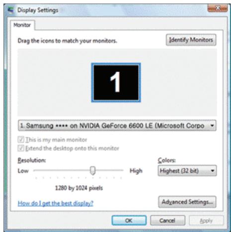 SAMSUNG SYNCMASTER 923NW - Microsoft® Windows Vista™ Operating System - 19
