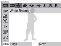 SAMSUNG WB5000 - Selecting options - 1
