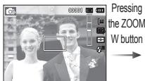 Pressing the ZOOM W button
