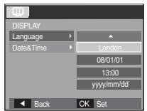 SAMSUNG L100-BLACK - ■ Impostazione della data, dell'ora e del tipo di data - 1