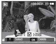 SAMSUNG L110-RED - ■ Deleting images - 3