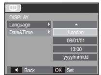 SAMSUNG L110-RED - ■ Setting up the date, time and date type - 1