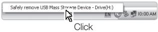 SAMSUNG PL50-SILVER - Disconnecting safely (for Windows XP) - 2