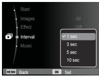 SAMSUNG PL57 - Setting play interval - 1