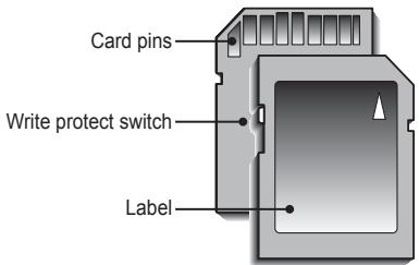 SAMSUNG PL57 - Instructions on how to use the memory card - 1