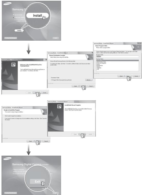 SAMSUNG PL57 - Setting up the application software - 1
