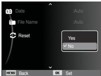 SAMSUNG PL57 - PictBridge : Reset - 1