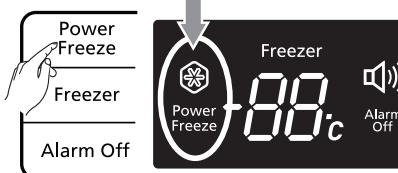 SAMSUNG RB194ABBP - If you want to speed up the cooling in the Freezer (Power Freeze) - 1