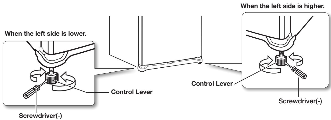 SAMSUNG RB194ACRS - LEVELING THE REFRIGERATOR - 2