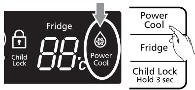 SAMSUNG RB194ACRS - If you want to speed up the cooling in the Fridge (Power Cool) - 1