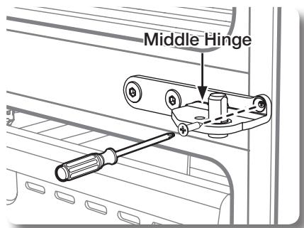 SAMSUNG RB194ACRS - Removal of the freezer door (DRAWER TYPE - RB216,RB196) - 2