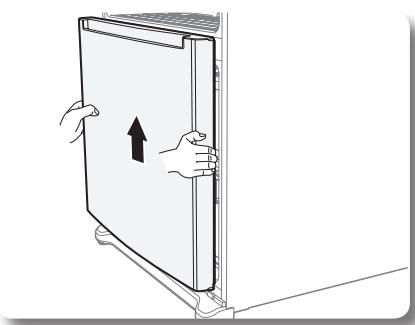 SAMSUNG RB194ACRS - Removal of the freezer door (SWING TYPE - RB214,RB194) - 5