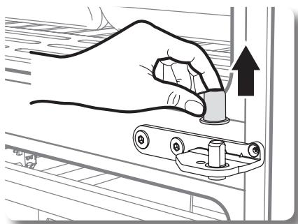 SAMSUNG RB194ACRS - Removal of the freezer door (DRAWER TYPE - RB216,RB196) - 1