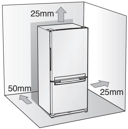 SAMSUNG RB194ACRS - Selecting the best location for the Refrigerator - 1