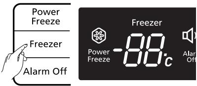 SAMSUNG RB194ACRS - Controlling the freezer temperature - 1