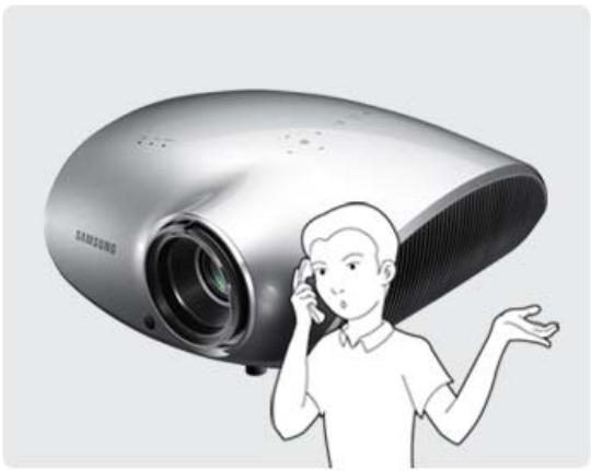 SAMSUNG SP-D400 - To clean the interior of the projector - 1