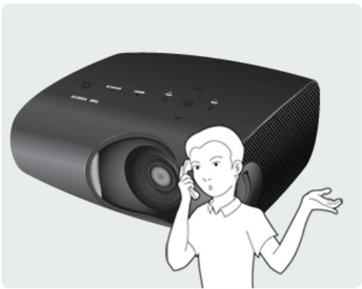 SAMSUNG SP-P400B - To clean the interior of the projector - 1