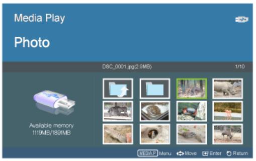 SAMSUNG SP-P410 - When selecting thumbnails, - 1