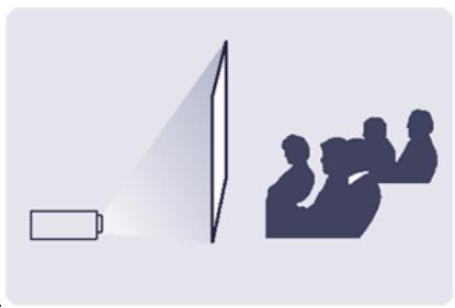 SAMSUNG SP-P410 - To view the picture when installing the projector behind the screen - 1