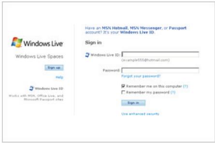 SAMSUNG SPF-85V - Checking Windows Live Space and Uploading Photos - 1