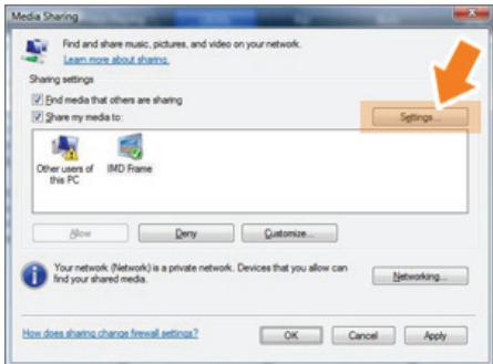 SAMSUNG SPF-85V - Sharing Settings for Accepting Connections from Your Photo Frame - 6