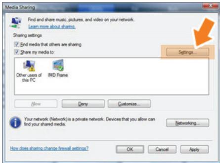 SAMSUNG SPF-85V - Sharing Settings for Accepting Connections from Your Photo Frame - 5