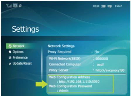 SAMSUNG SPF-85V - Setting up the Web Configuration - 1
