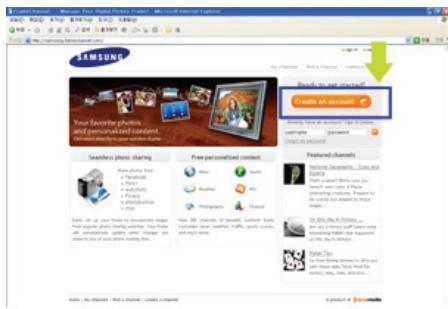 SAMSUNG SPF-85V - Setting up the FrameChannel - 1