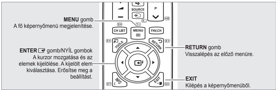 SAMSUNG SYNCMASTER 2333HD - A menürendszer áttekintése - 1