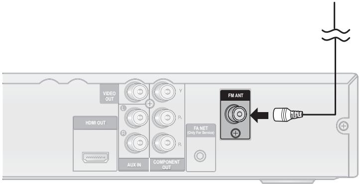 SAMSUNG HT-D455 - Ligar a antenna FM - 1