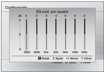 SAMSUNG HT-D455 - EQ conf. por usuario - 1