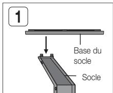 SAMSUNG HT-D455 - Installations des enceintes sur le socle Tallboy - 1