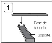SAMSUNG HT-D455 - Instalación de los altavoces en el soporte Tallboy - 1