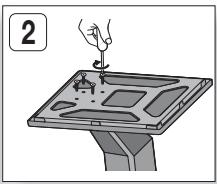 SAMSUNG HT-D455 - Instalación de los altavoces en el soporte Tallboy - 2