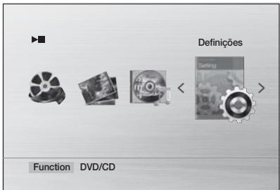 SAMSUNG HT-D455 - Definir o menu de configuração - 2