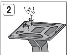 SAMSUNG HT-D455 - Installations des enceintes sur le socle Tallboy - 2