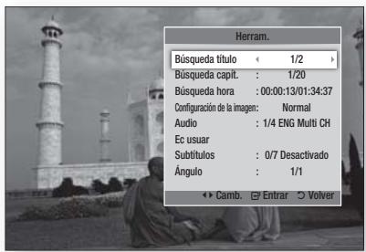 SAMSUNG HT-D7200B - Utilización del botón TOOLS - 2