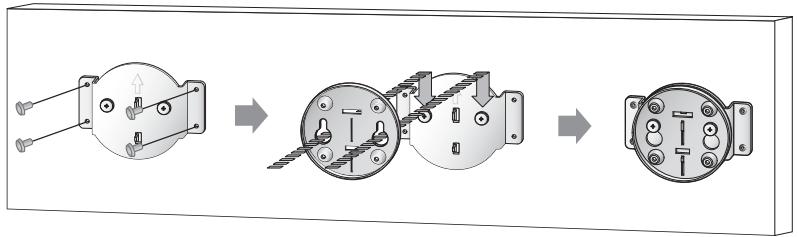 SAMSUNG HT-D7200B - Caso 2: Instalación en la pared - 2